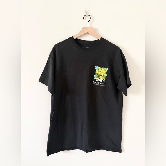 Fashion Nova Men Short Sleeve Graphic Tee in Black Multi Size L - Picture 3 of 6